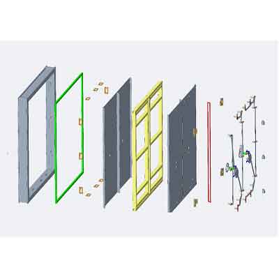密闭门结构图 密闭门结构图